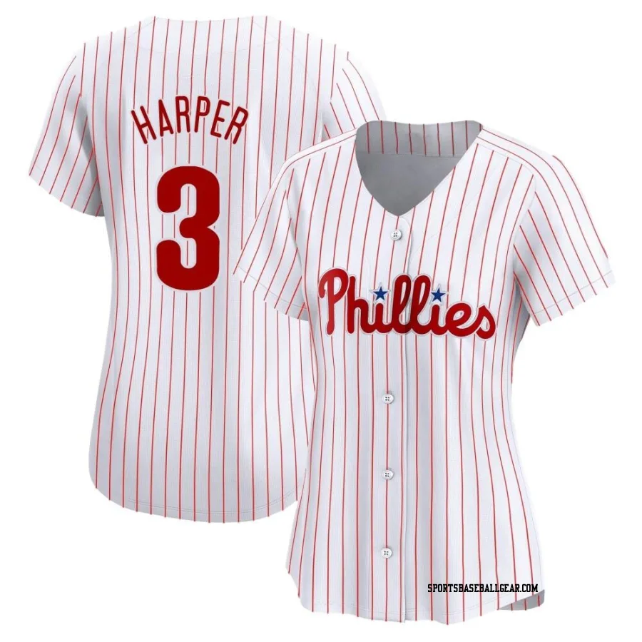 Bryce Harper Women's Philadelphia Phillies White Limited Home Jersey