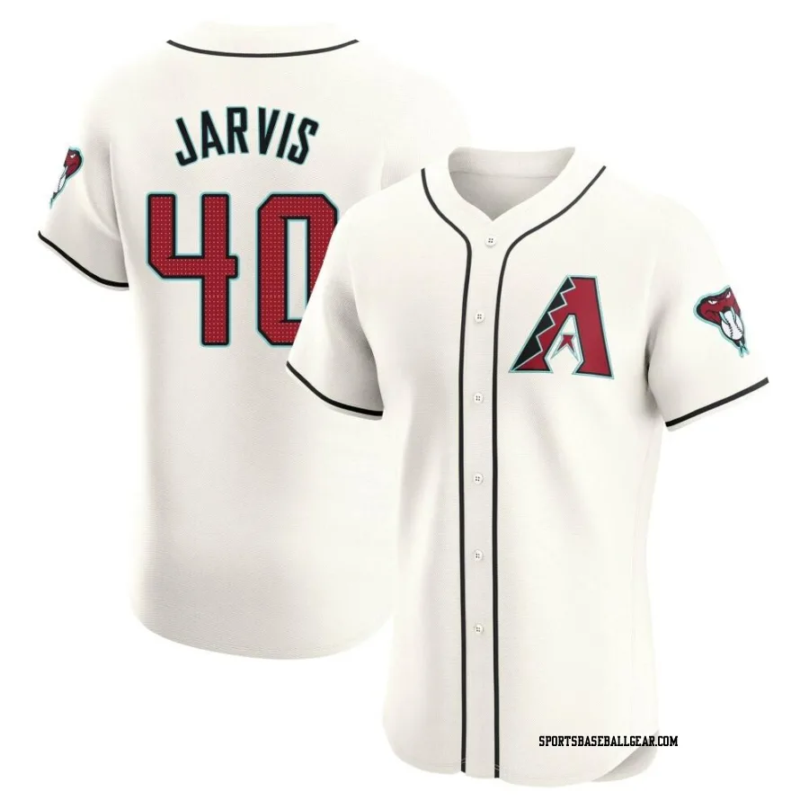 Bryce Jarvis Men's Arizona Diamondbacks Cream Elite Home Jersey