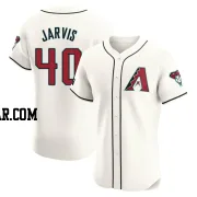 Bryce Jarvis Men's Arizona Diamondbacks Cream Elite Home Patch Jersey