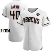 Bryce Jarvis Men's Arizona Diamondbacks White Authentic Crimson Home 2023 World Series Jersey