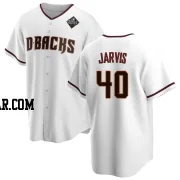 Bryce Jarvis Men's Arizona Diamondbacks White Replica Home 2023 World Series Jersey