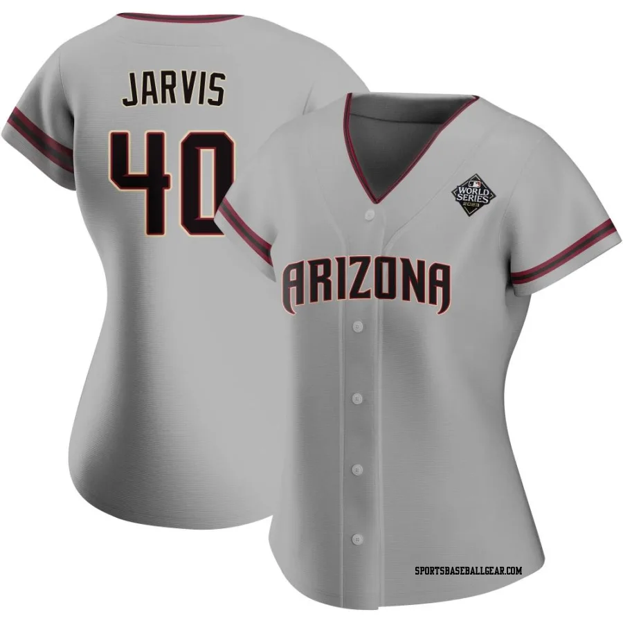 Bryce Jarvis Women's Arizona Diamondbacks Gray Replica Road 2023 World Series Jersey