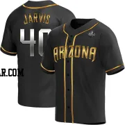 Bryce Jarvis Youth Arizona Diamondbacks Black Golden Replica Alternate 2023 World Series Jersey