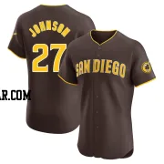 Bryce Johnson Men's San Diego Padres Brown Elite Road Vapor Premier Jersey