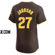 Bryce Johnson Men's San Diego Padres Brown Elite Road Vapor Premier Jersey