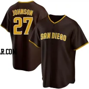 Bryce Johnson Men's San Diego Padres Brown Replica Road Jersey