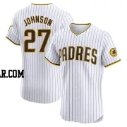 Bryce Johnson Men's San Diego Padres White Elite Home Jersey