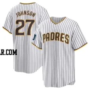 Bryce Johnson Men's San Diego Padres White Replica 2024 World Tour Seoul Series Home Jersey