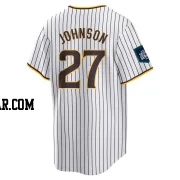 Bryce Johnson Men's San Diego Padres White Replica 2024 World Tour Seoul Series Home Jersey