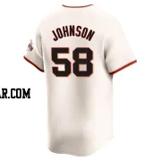 Bryce Johnson Men's San Francisco Giants Cream Elite Home Jersey