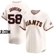 Bryce Johnson Men's San Francisco Giants Cream Limited Home Jersey