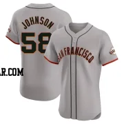 Bryce Johnson Men's San Francisco Giants Gray Elite Road Jersey