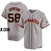 Bryce Johnson Men's San Francisco Giants Gray Limited Away Jersey