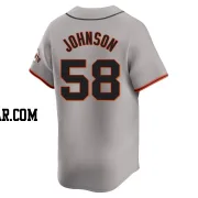 Bryce Johnson Men's San Francisco Giants Gray Limited Away Jersey