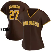 Bryce Johnson Women's San Diego Padres Brown Authentic Road Jersey