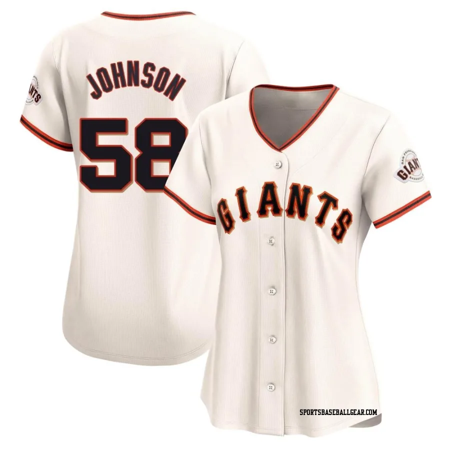 Bryce Johnson Women's San Francisco Giants Cream Limited Home Jersey