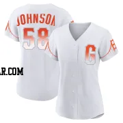 Bryce Johnson Women's San Francisco Giants White Authentic 2021 City Connect Jersey