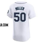 Bryce Miller Men's Seattle Mariners White Elite Home Jersey