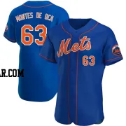 Bryce Montes de Oca Men's New York Mets Royal Authentic Alternate Jersey