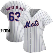 Bryce Montes de Oca Women's New York Mets White Authentic Home Jersey