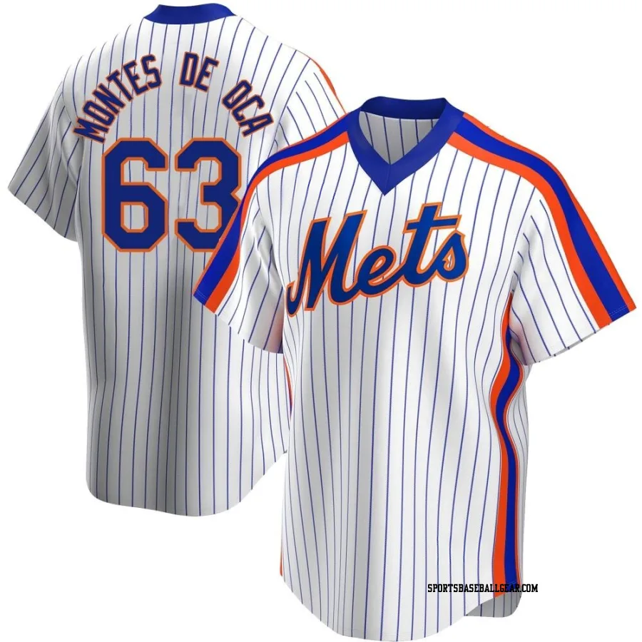 Bryce Montes de Oca Youth New York Mets White Replica Home Cooperstown Collection Jersey