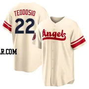 Bryce Teodosio Men's Los Angeles Angels Cream Replica 2022 City Connect Jersey