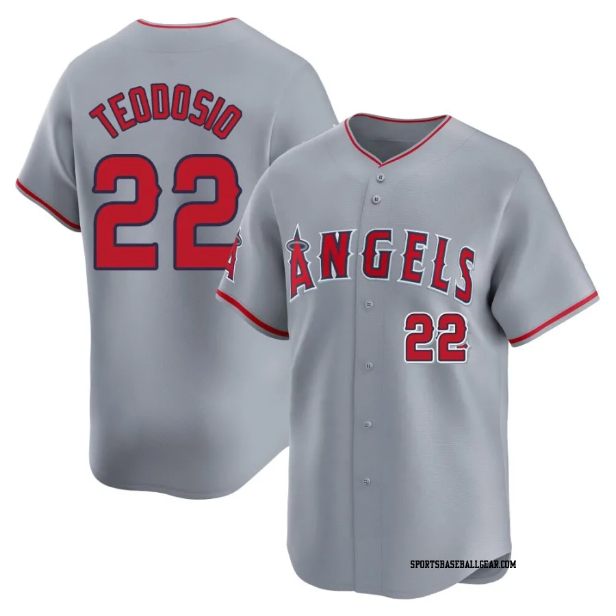 Bryce Teodosio Men's Los Angeles Angels Gray Limited Away Jersey