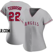 Bryce Teodosio Women's Los Angeles Angels Authentic Silver Road Jersey