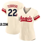 Bryce Teodosio Women's Los Angeles Angels Cream Authentic 2022 City Connect Jersey