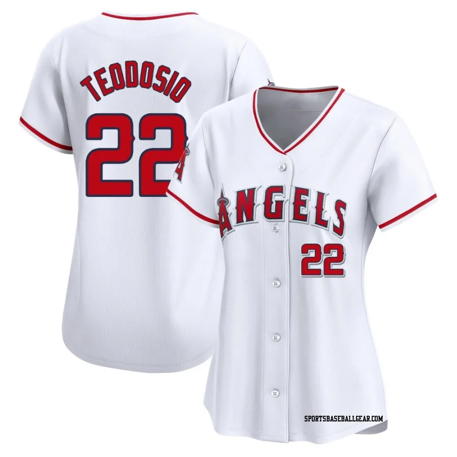 Bryce Teodosio Women's Los Angeles Angels White Limited Home Jersey