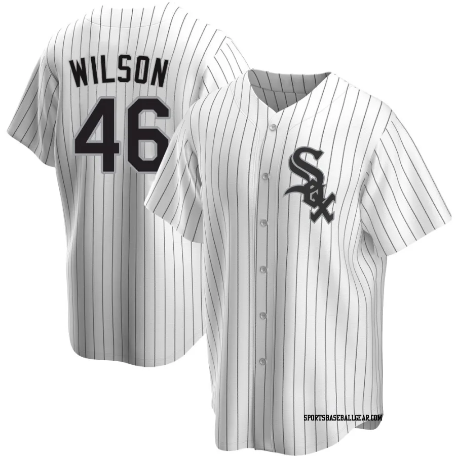 Bryse Wilson Men's Chicago White Sox White Replica Home Jersey