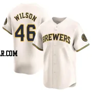 Bryse Wilson Men's Milwaukee Brewers Cream Limited Home Jersey