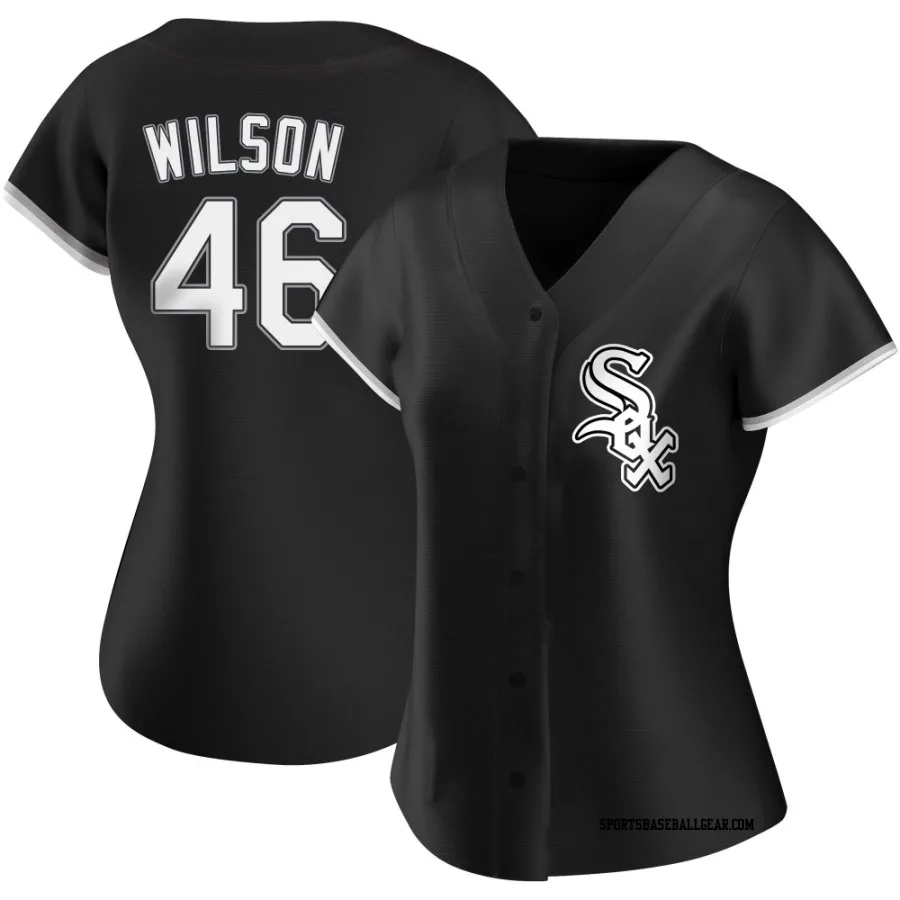 Bryse Wilson Women's Chicago White Sox Black Authentic Alternate Jersey