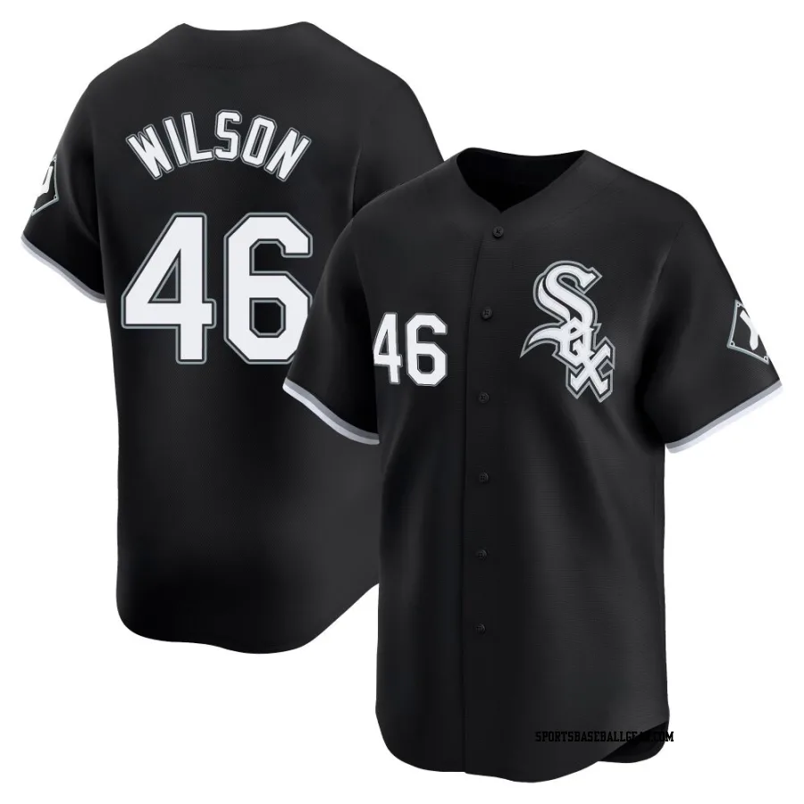 Bryse Wilson Youth Chicago White Sox Black Limited Alternate Jersey