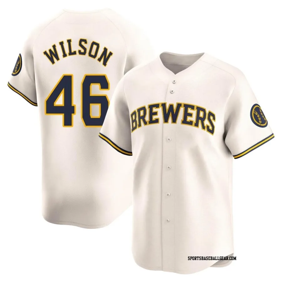 Bryse Wilson Youth Milwaukee Brewers Cream Limited Home Jersey