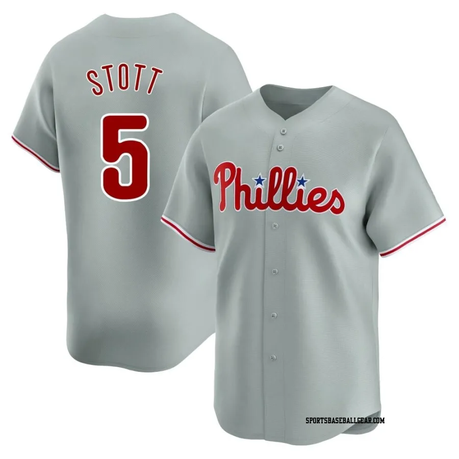 Bryson Stott Men's Philadelphia Phillies Gray Limited Away Jersey