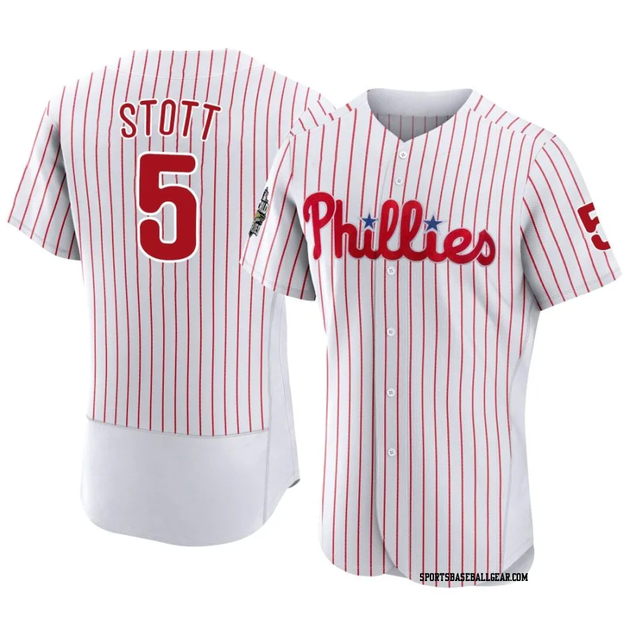 Bryson Stott Men's Philadelphia Phillies White Authentic 2022 World Series Home Jersey