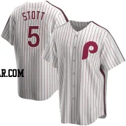 Bryson Stott Men's Philadelphia Phillies White Replica Home Cooperstown Collection Jersey