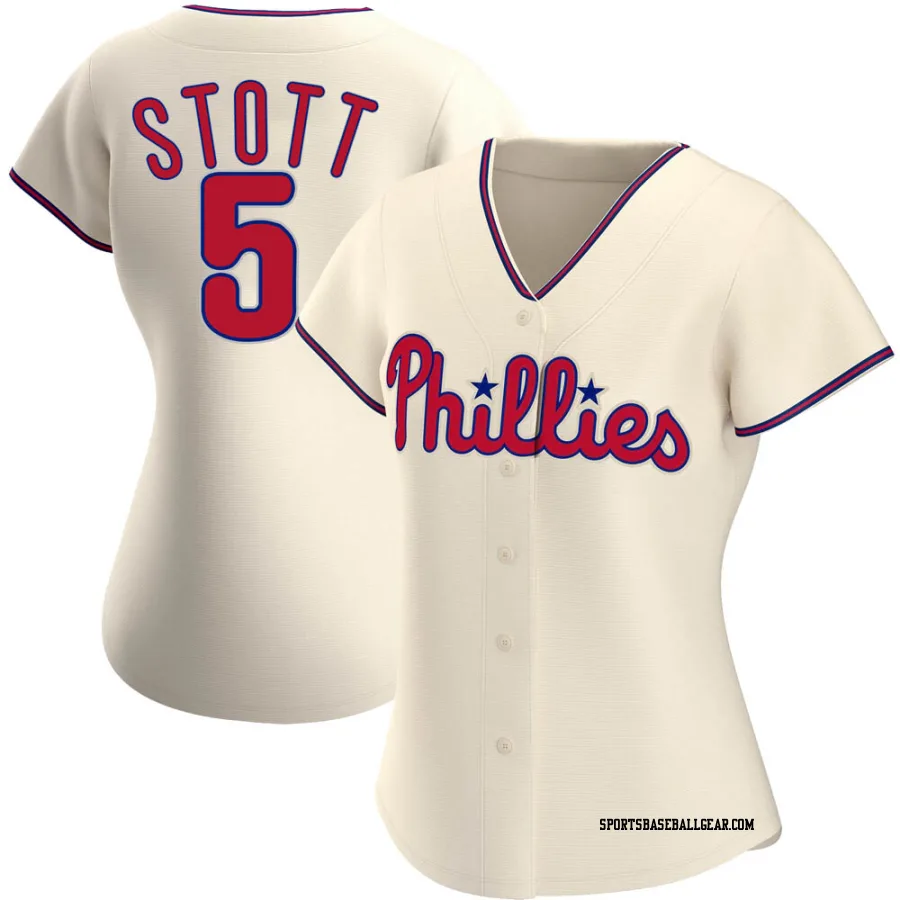 Bryson Stott Women's Philadelphia Phillies Cream Authentic Alternate Jersey