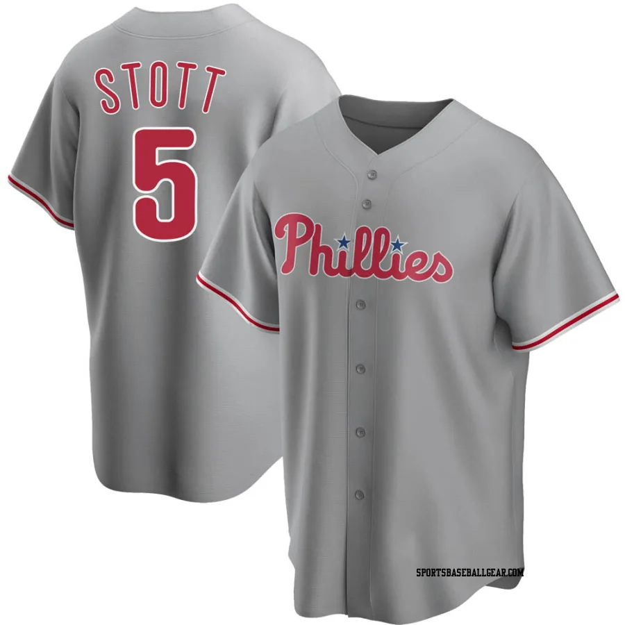 Bryson Stott Youth Philadelphia Phillies Gray Replica Road Jersey