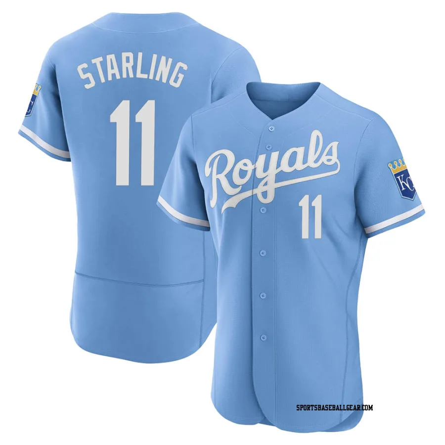 Bubba Starling Men's Kansas City Royals Light Blue Authentic 2022 Alternate Jersey