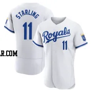 Bubba Starling Men's Kansas City Royals White Authentic 2022 Home Jersey