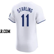 Bubba Starling Men's Kansas City Royals White Elite Home Jersey