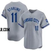 Bubba Starling Youth Kansas City Royals Gray Limited Away Jersey