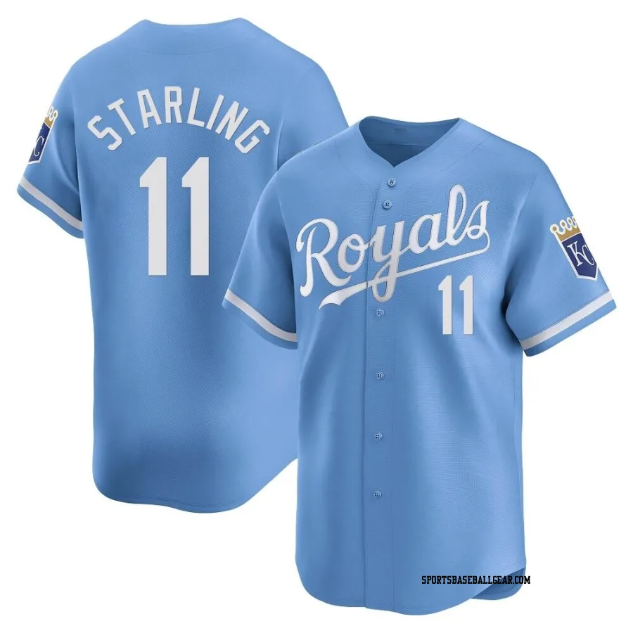 Bubba Starling Youth Kansas City Royals Light Blue Limited Alternate Jersey