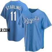 Bubba Starling Youth Kansas City Royals Light Blue Replica Alternate Jersey