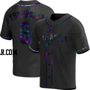 Bubba Thompson Men's Cincinnati Reds Black Holographic Replica Alternate Jersey