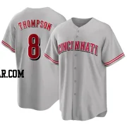 Bubba Thompson Men's Cincinnati Reds Gray Replica Road Jersey