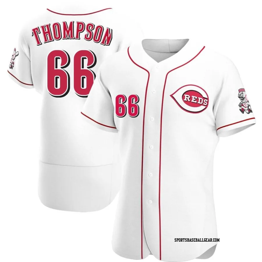 Bubba Thompson Men's Cincinnati Reds White Authentic Home Jersey