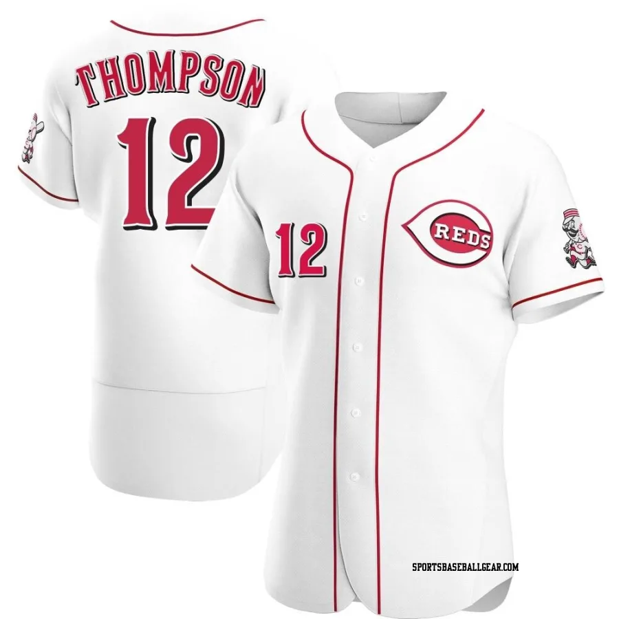 Bubba Thompson Men's Cincinnati Reds White Authentic Home Jersey